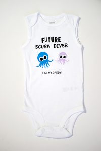 Scuba Diving Baby Onesie