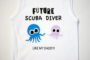Scuba Diving Baby Onesie