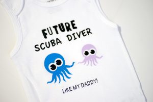 Scuba Diving Baby Onesie