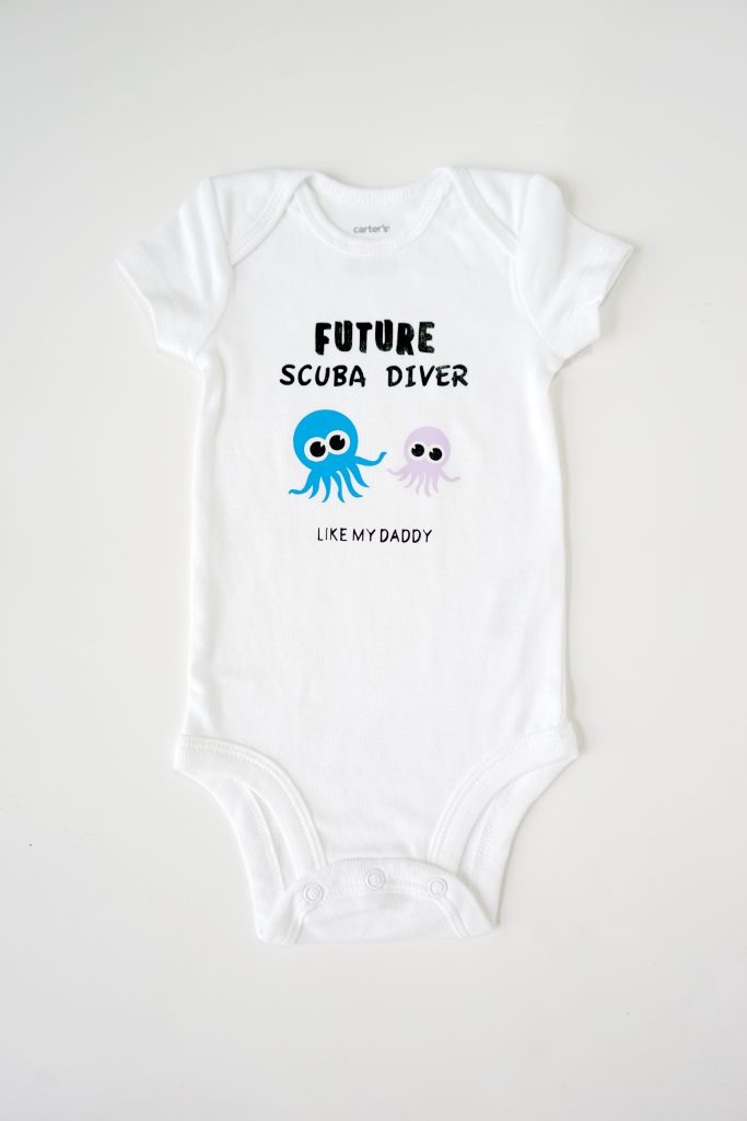 Scuba Diving Baby Onesie "Future Scuba Diver Like My Daddy" GSDiving