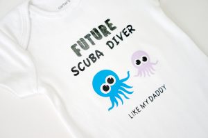 Scuba Diving Baby Onesie