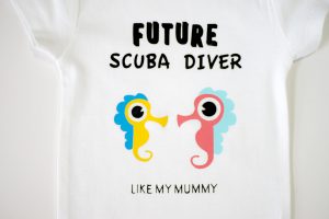 Scuba Diving Baby Onesie