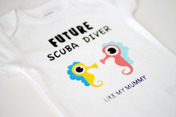 Scuba Diving Baby Onesie