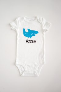 personalised baby onesie