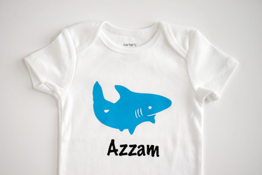 Personalised Scuba Diving Baby Onesie Shark GSDiving
