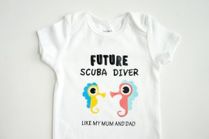 Scuba Diving Baby Onesie
