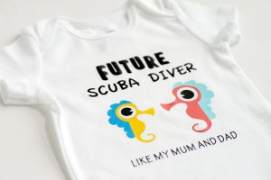 Scuba Diving Baby Onesie