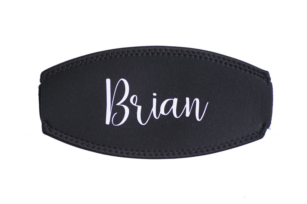 Customised Neoprene Slap Straps Personalised Scuba Mask Strap Cover
