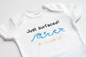 Personalised Scuba Diving Baby Romper