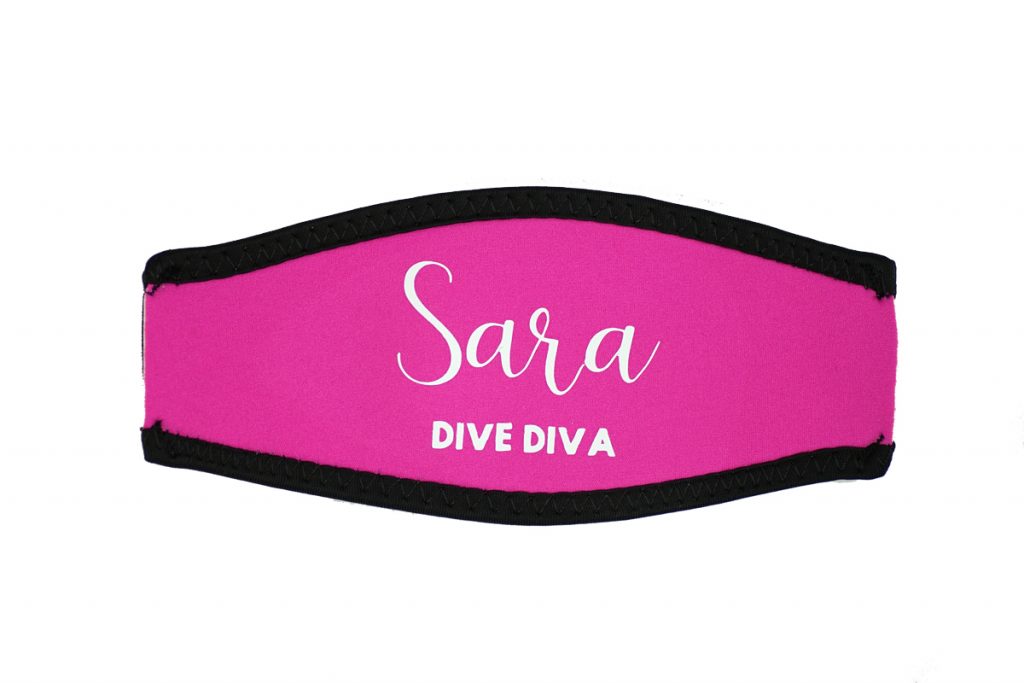 Scuba Slap Straps Customised Neoprene Personalised Mask Strap Cover