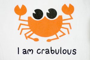 crab baby romper