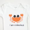 crab baby romper