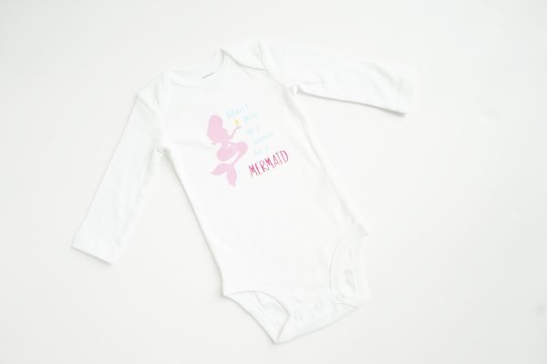 mermaid baby onesie