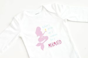 mermaid baby onesie